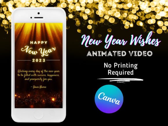 instagram story template new year animated new year digital card template editable canva