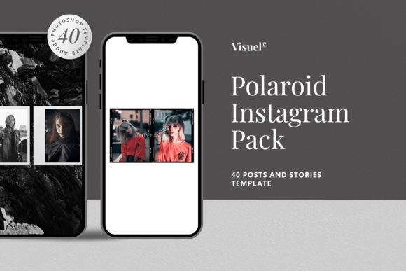 instagram story template polaroid photo collage polaroid — instagram pack template canva template