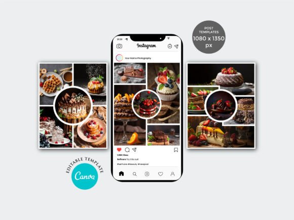 instagram story template polaroid photo collage instagram post photo collage templates canva template