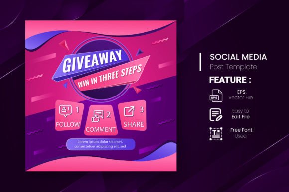 instagram story template quiz giveaway contest giveaway quiz contest for social media — set 15 canva template
