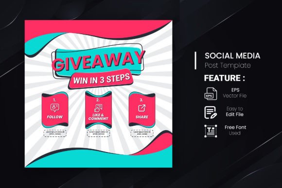 instagram story template quiz giveaway contest giveaway quiz contest for social media — set 5 canva template