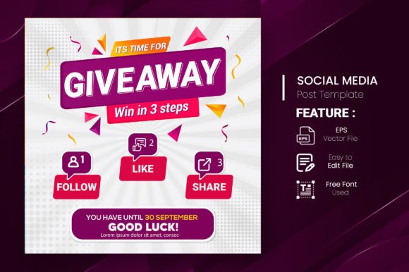 instagram story template quiz giveaway contest giveaway quiz contest for social media — set 25 canva template