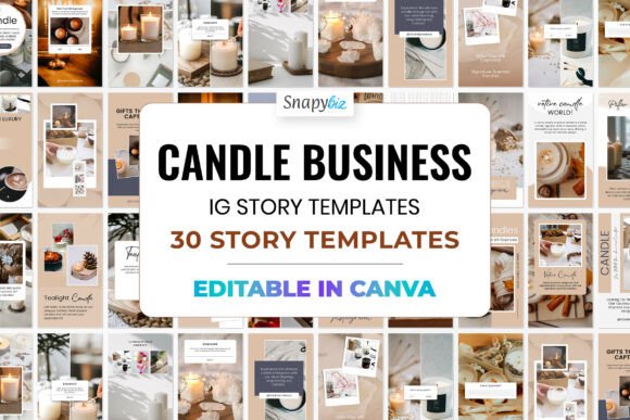 24 Instagram Story Template Business Designs for 2026 2 instagram story template business candle instagram canva story template editable canva