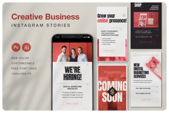 24 Instagram Story Template Business Designs for 2026 18 instagram story template business creative business instagram story vol.2 editable canva