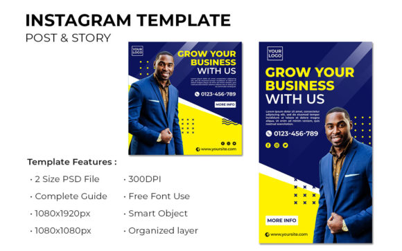 24 Instagram Story Template Business Designs for 2026 22 instagram story template business instagram post and story business editable canva