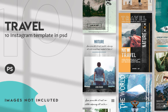 instagram story template travel 10 travel instagram stories set canva template