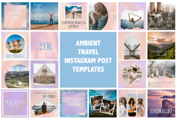 instagram story template travel ambient travel instagram post templates canva template