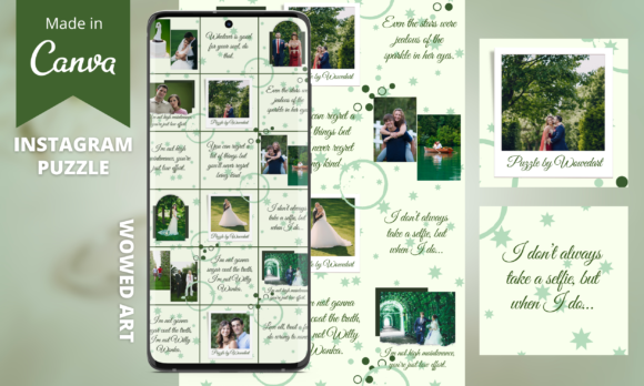 20 Instagram Story Templates Wedding — Anniversary, Valentine & Engagement Designs 11 instagram story template wedding anniversary wedding instagram puzzle template canva template