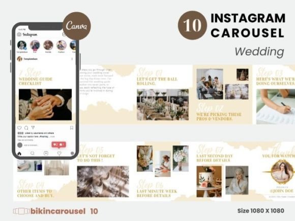 20 Instagram Story Templates Wedding — Anniversary, Valentine & Engagement Designs 3 instagram story template wedding anniversary wedding instagram carousel canva canva template