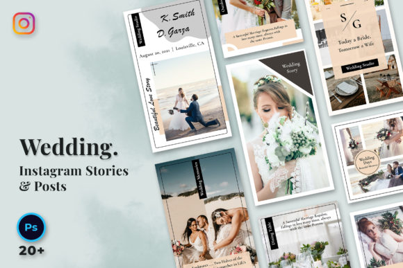 20 Instagram Story Templates Wedding — Anniversary, Valentine & Engagement Designs 5 instagram story template wedding anniversary wedding instagram stories & posts canva template