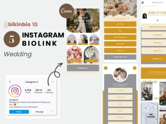 20 Instagram Story Templates Wedding — Anniversary, Valentine & Engagement Designs 8 instagram story template wedding anniversary wedding instagram bio link canva canva template
