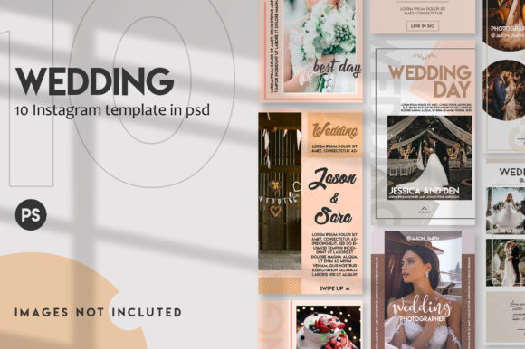 20 Instagram Story Templates Wedding — Anniversary, Valentine & Engagement Designs 10 instagram story template wedding anniversary 10 wedding instagram stories set canva template