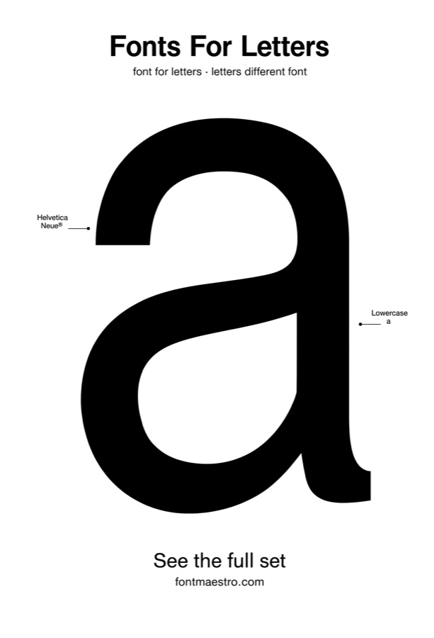 Font For Letters: Neue Helvetica for Monograms, Logos & Badge Design