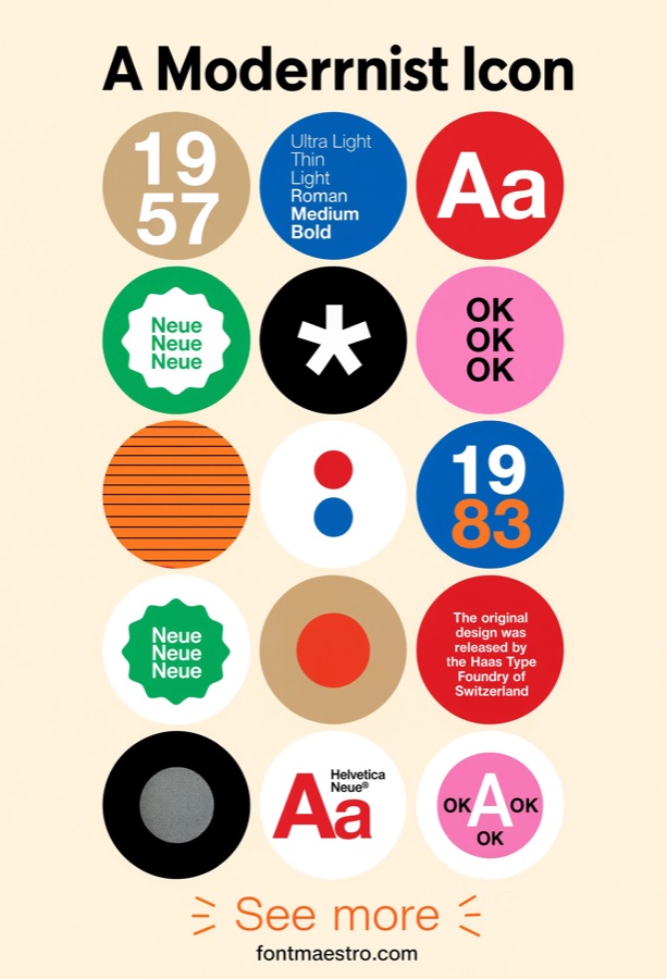 modernist icon circles design