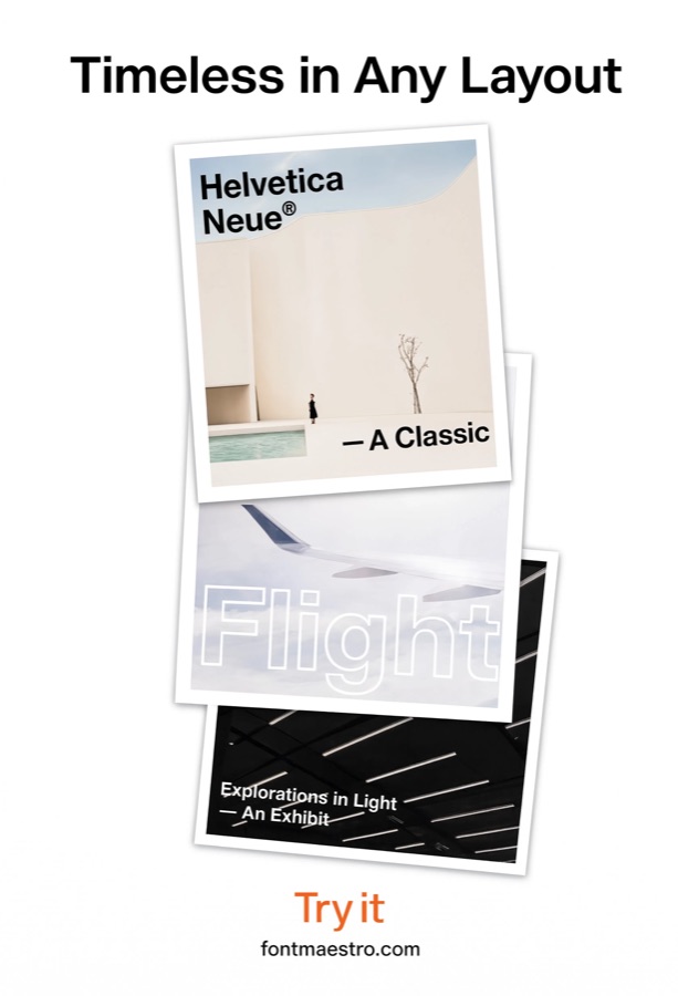 timeless layout poster design