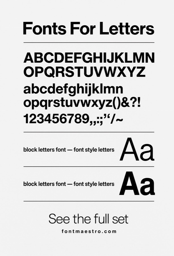 fonts for letters specimen swiss