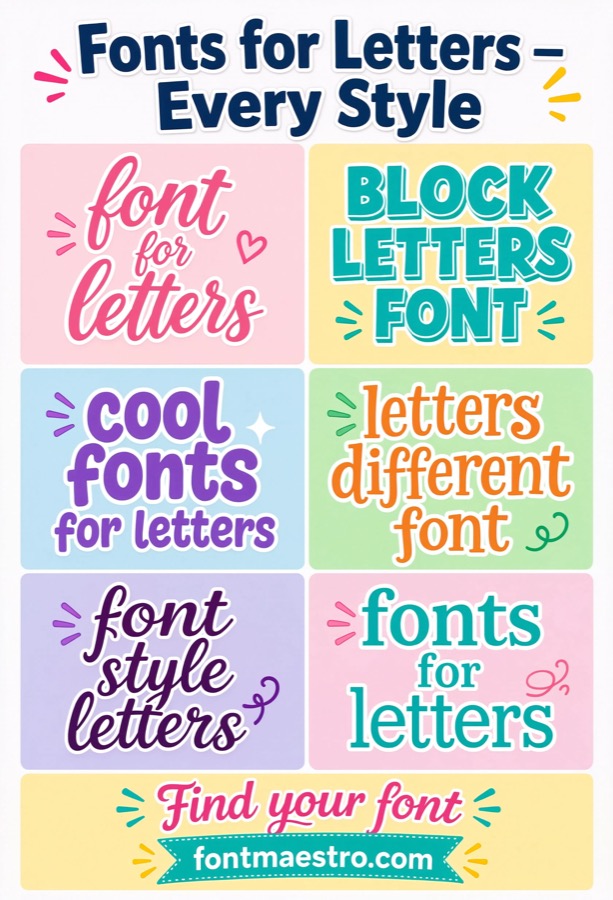 fonts for letters grid modular
