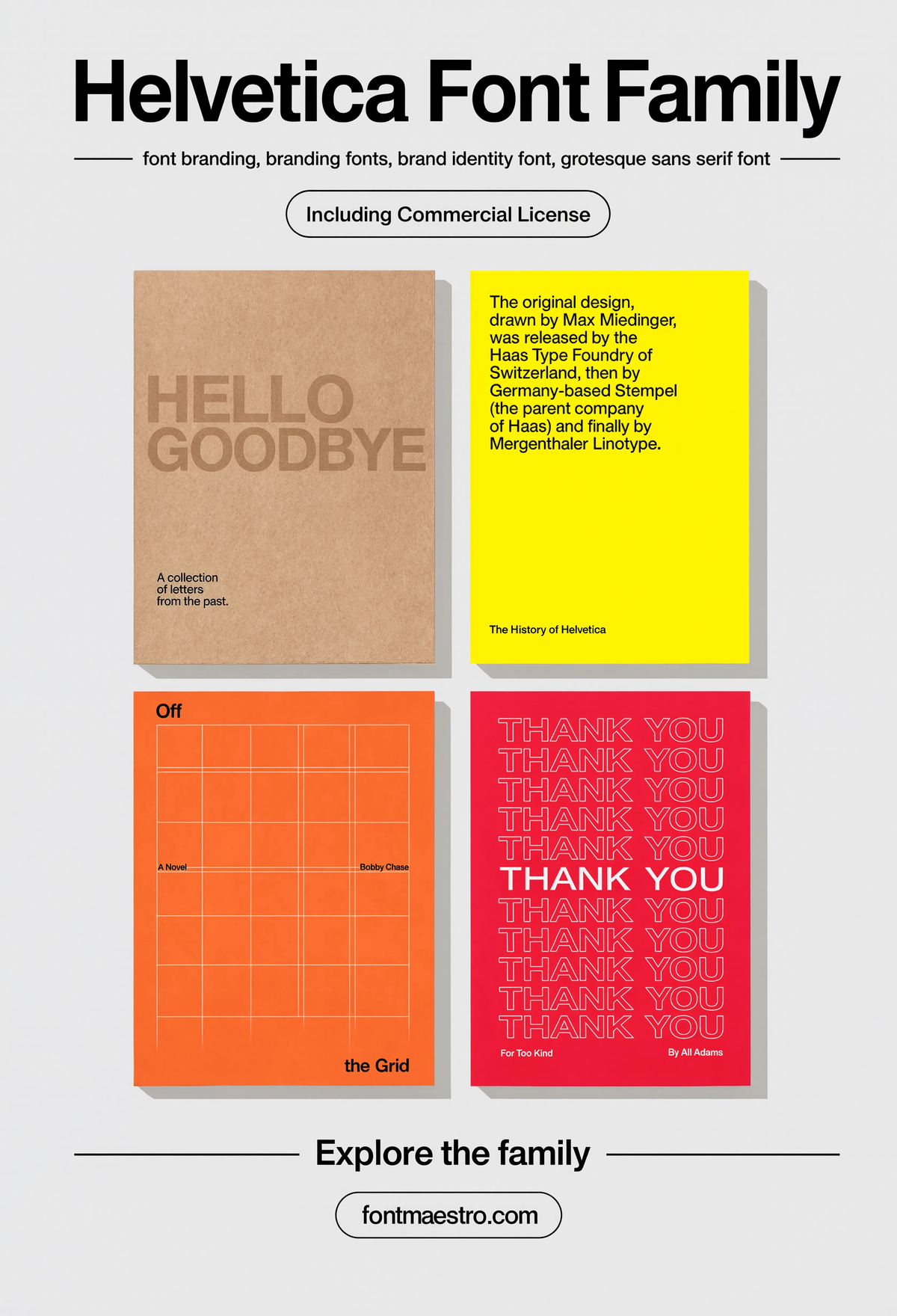 Best Font for Branding — Neutral Sans-Serif for Logos, Signage & Identity Systems 3 branding font family identity grid neutral sans specimen