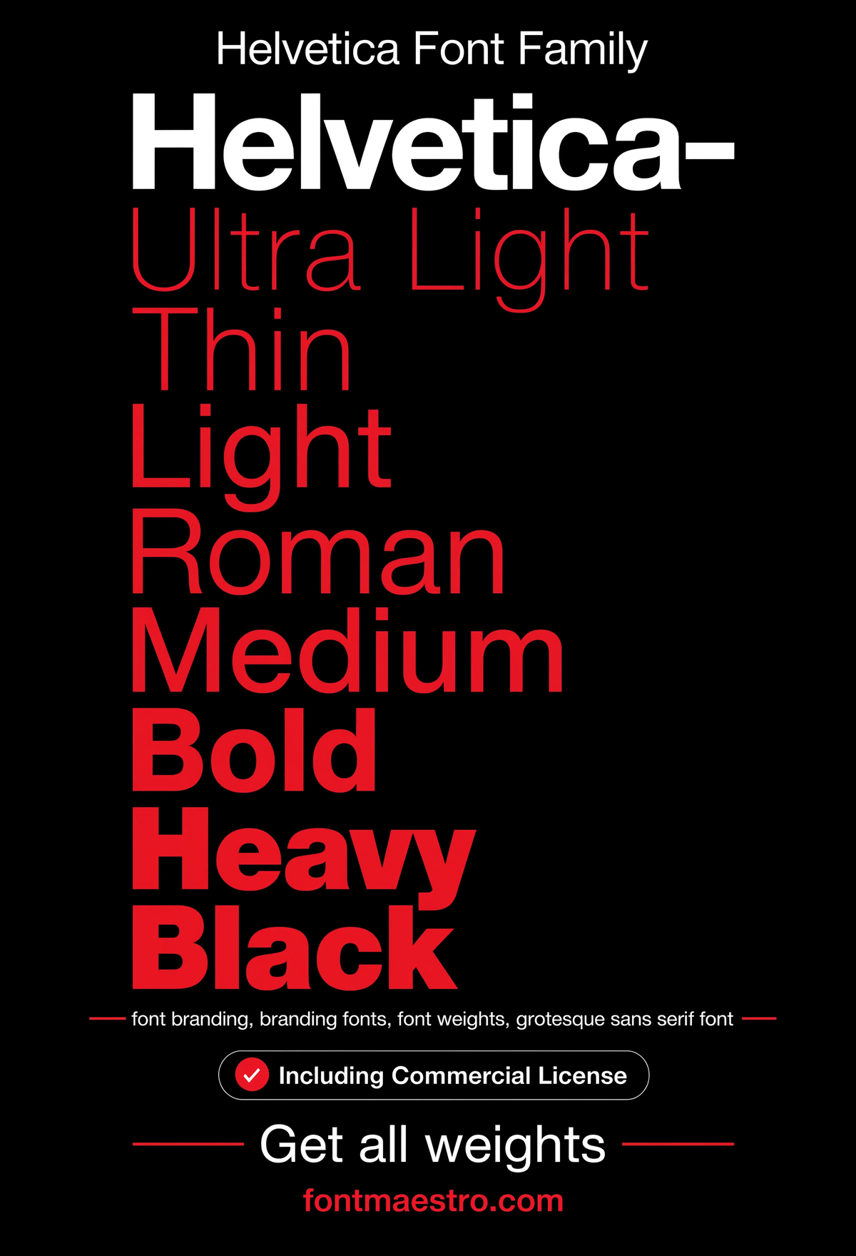 Best Font for Branding — Neutral Sans-Serif for Logos, Signage & Identity Systems 5 branding font family weight ladder neutral sans specimen