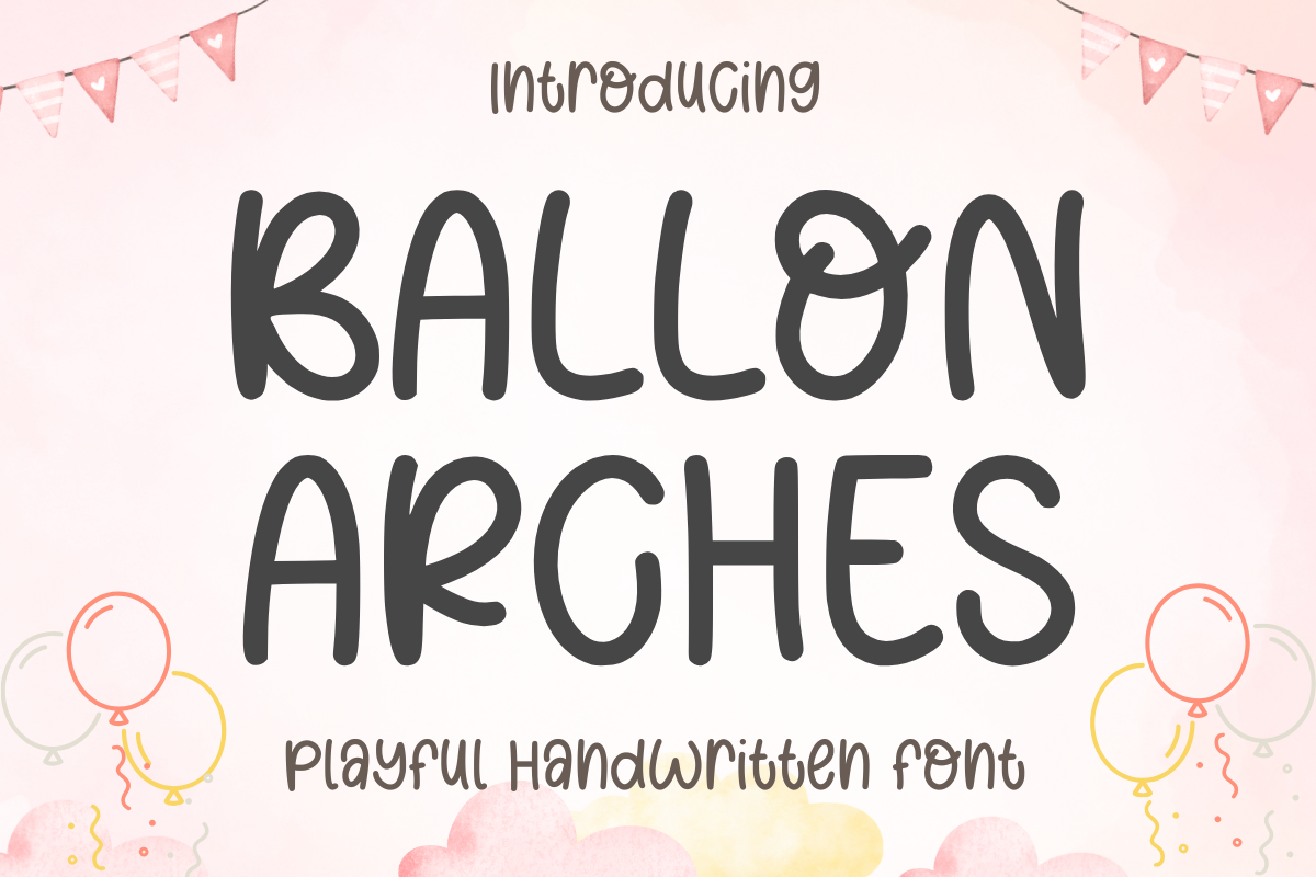 Ballon Arches free Cricut writing-style cut file sorted by license