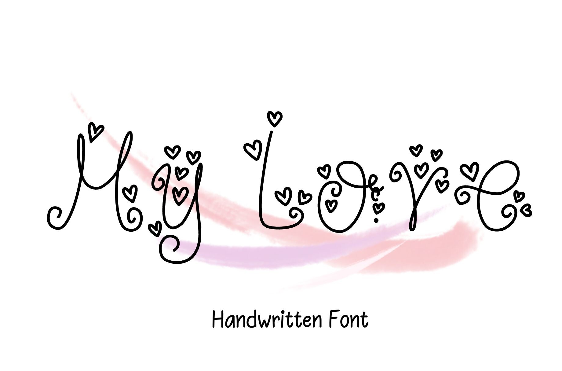 My Love free Cricut cut file for wedding place cards and client orders