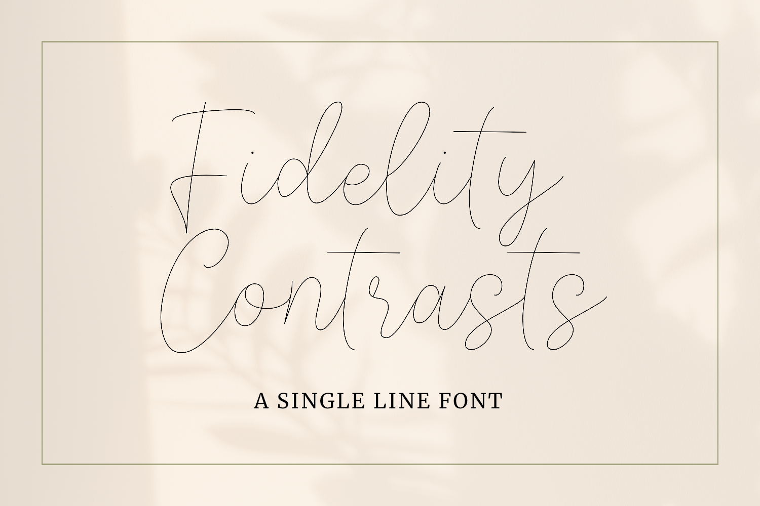 Cricut Writing Fonts That Draw Cleanly With a Pen 4 Fidelity Contrasts skinny single line script font preview