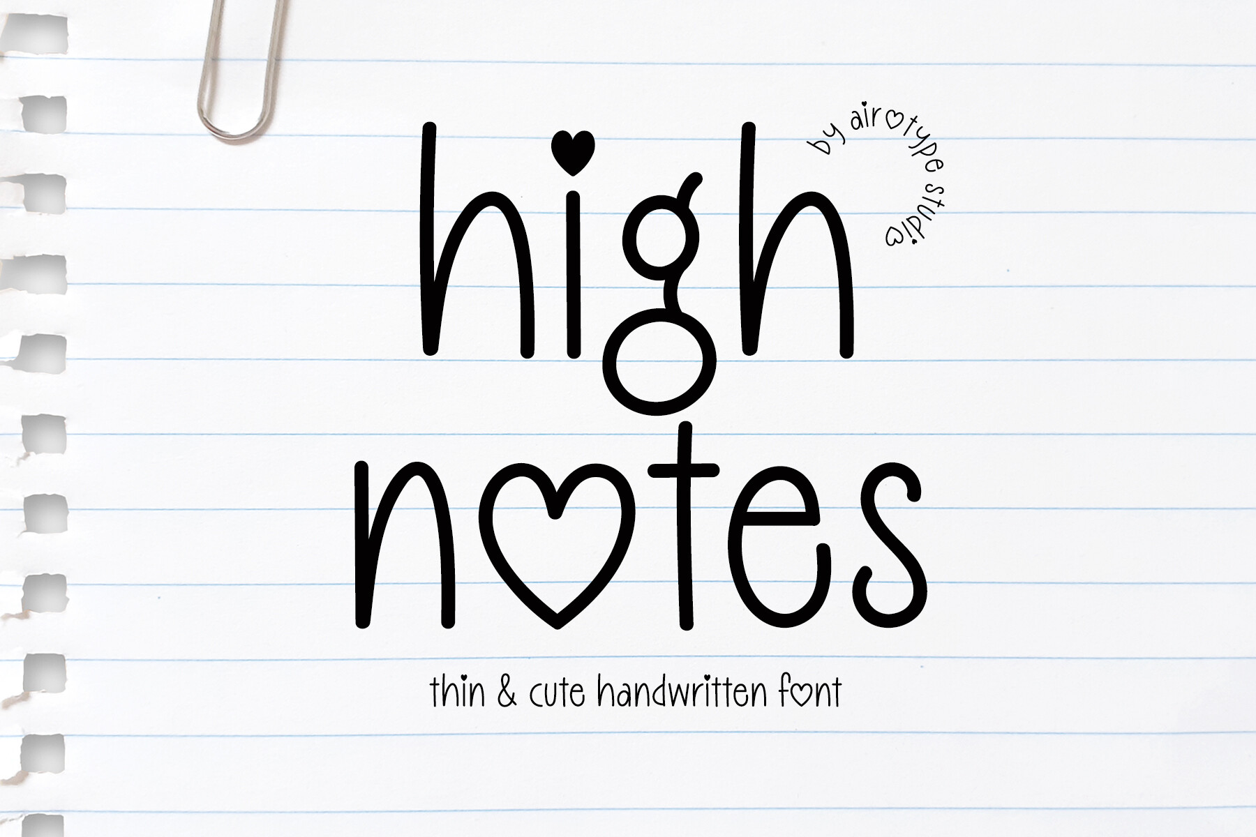 Cricut Writing Fonts That Draw Cleanly With a Pen 10 High Notes handwriting font preview for Cricut writing projects
