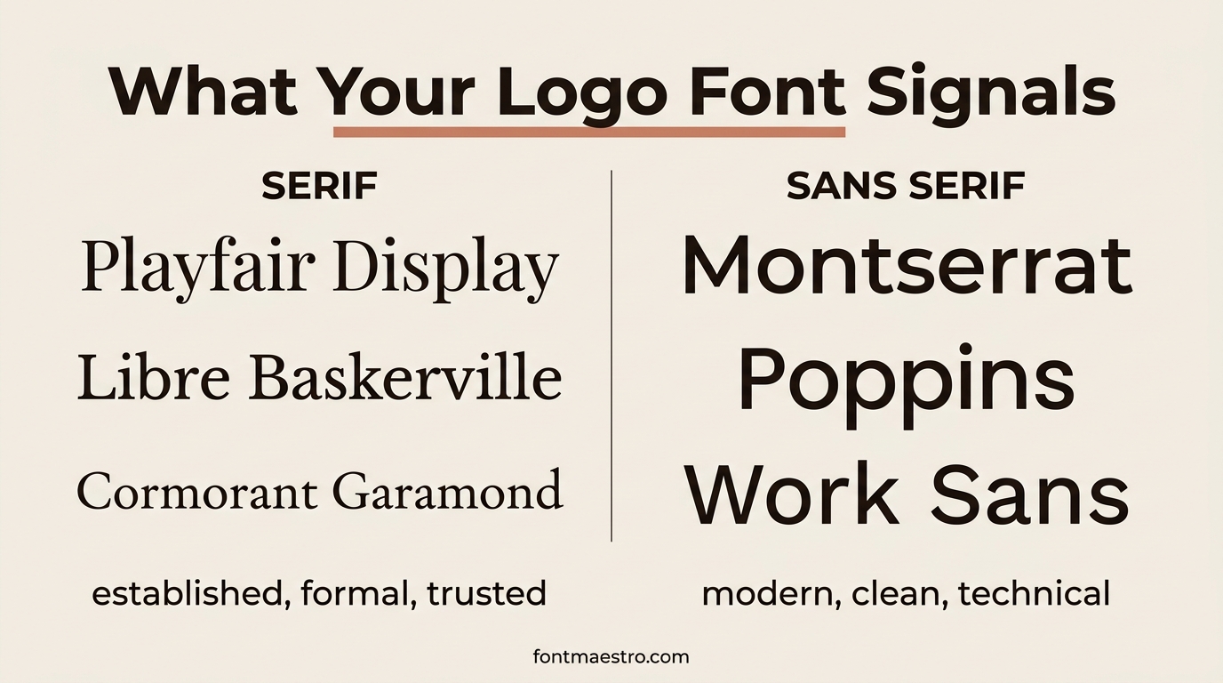 serif vs sans serif logo fonts comparison chart