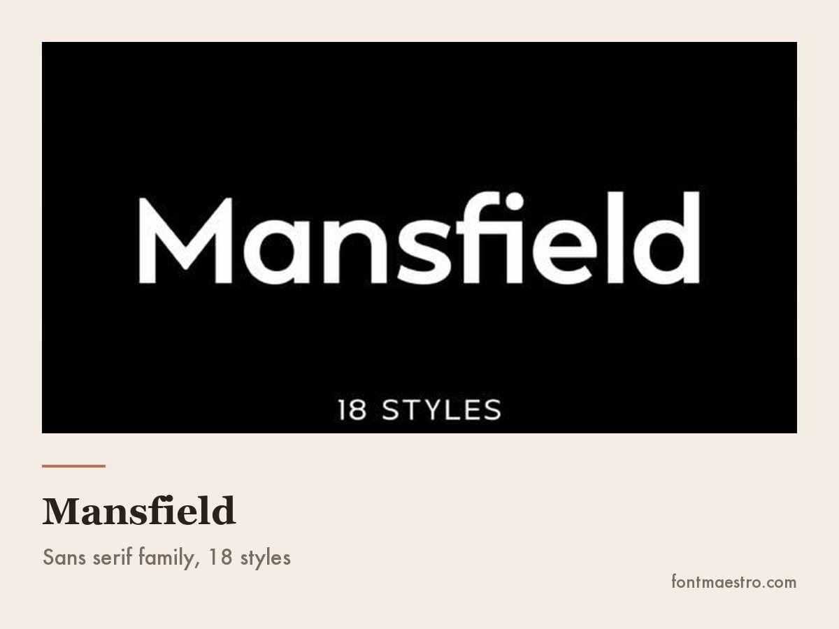 Canva Font Combinations That Work on the First Try in 2026 6 Mansfield sans serif font family with multiple styles