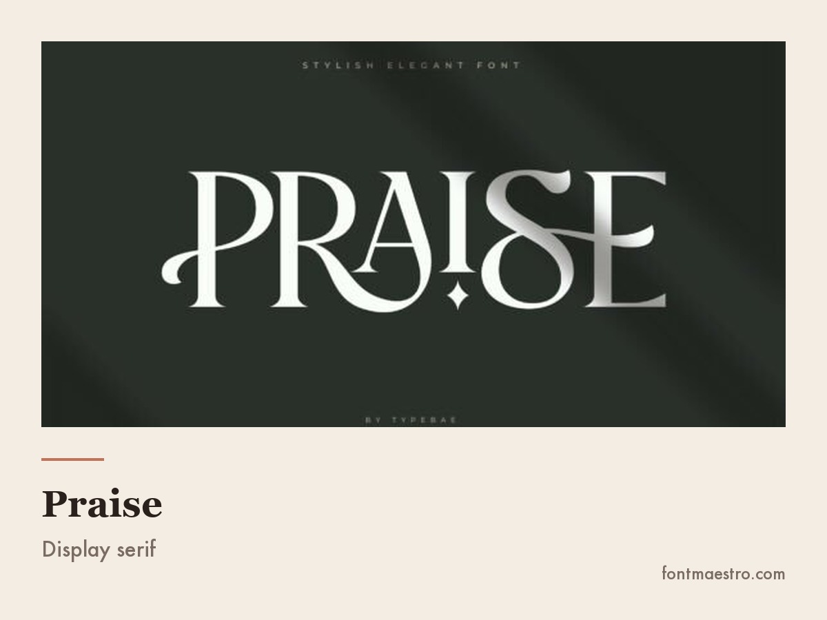 Elegant Fonts That Still Look Expensive at Small Sizes in 2026 4 Praise on a fashion cover line