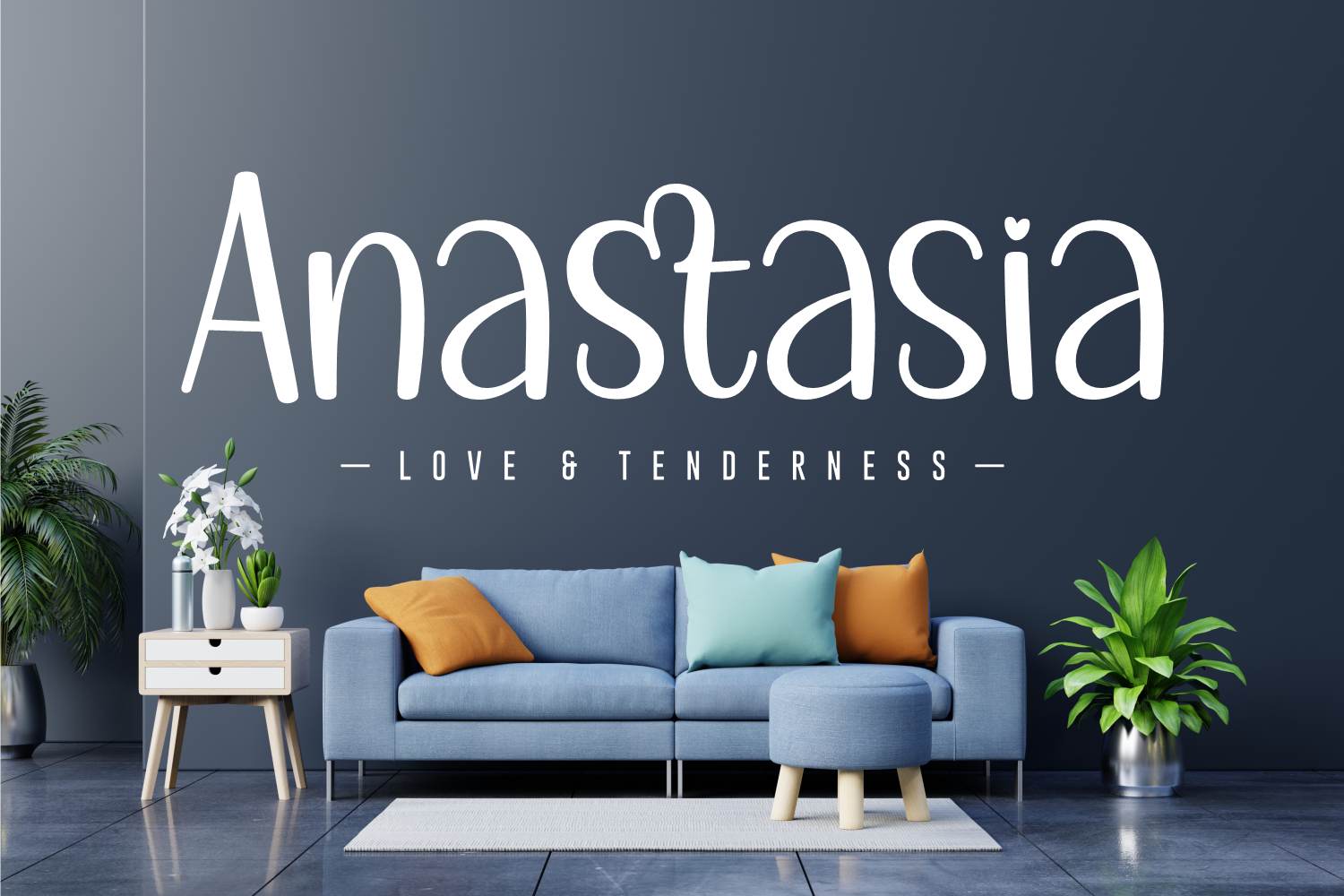 Anastasia handwritten Procreate font for gentle, rounded client lettering