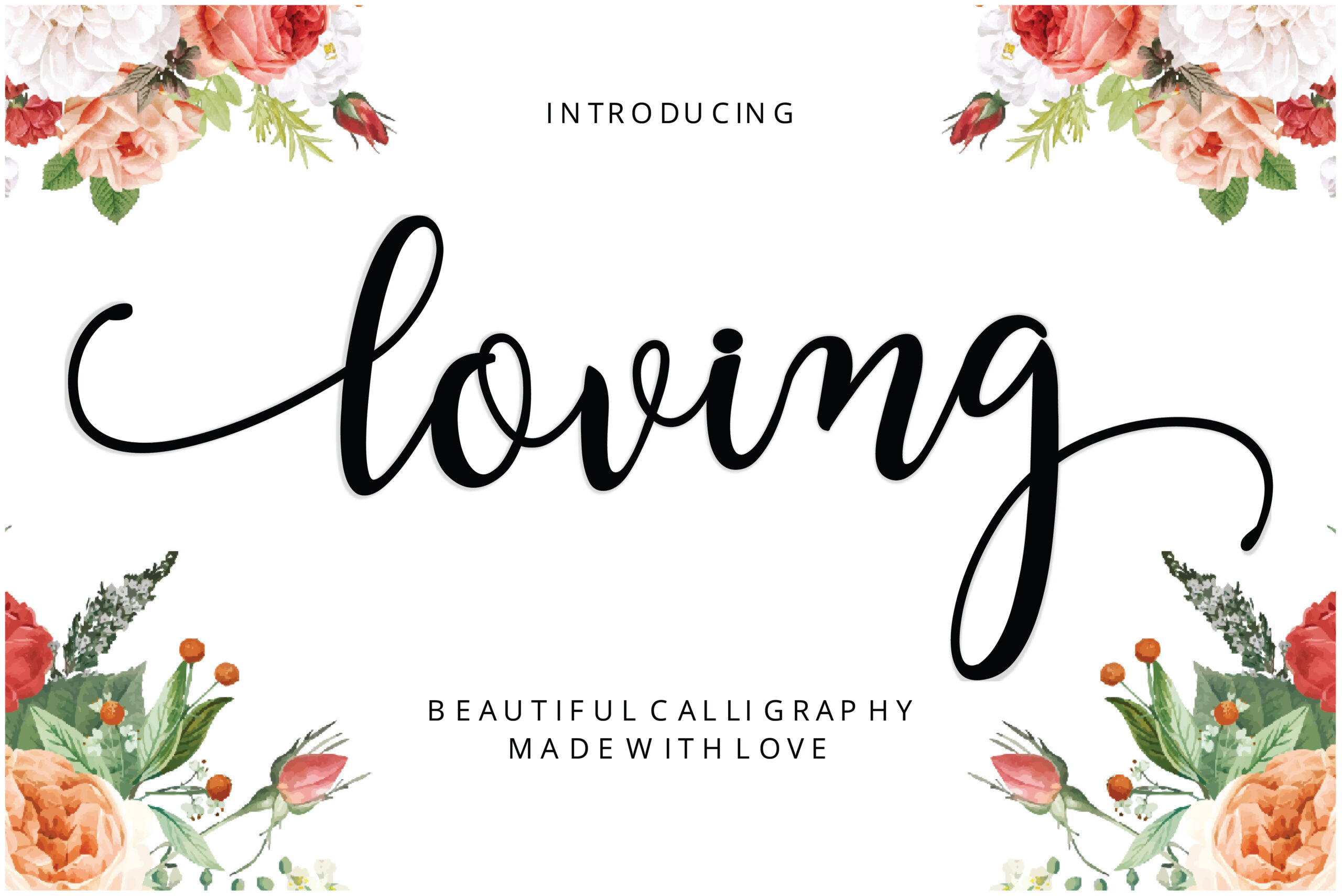 Loving romantic script Procreate font for wedding and invitation lettering