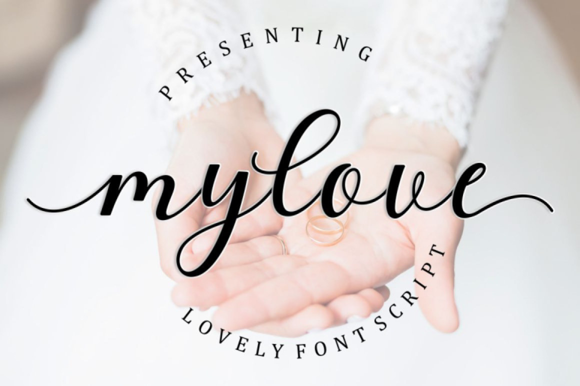 Mylove flowing delicate Procreate font with PUA-encoded swash alternates