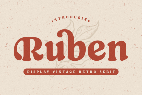 warm display serif font with rounded terminals
