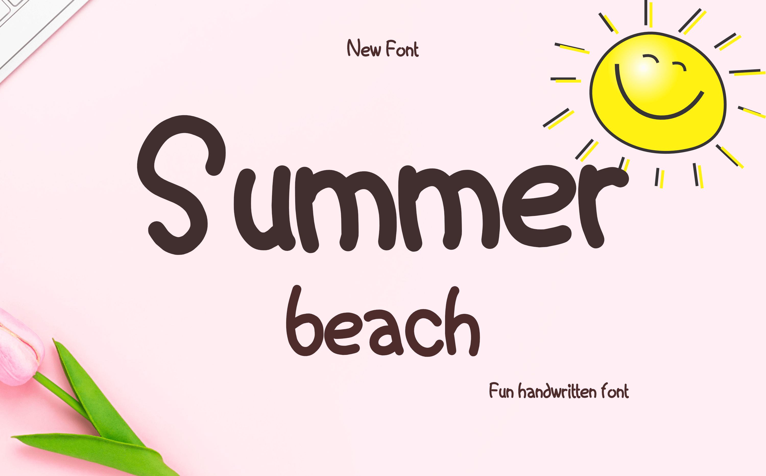 Cricut Writing Fonts That Draw Cleanly With a Pen 11 Summer Beach monoline font preview for Cricut writing
