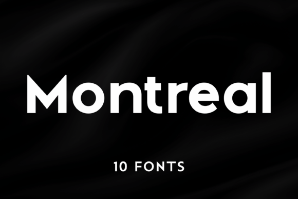 Montreal modern sans serif font example for logos