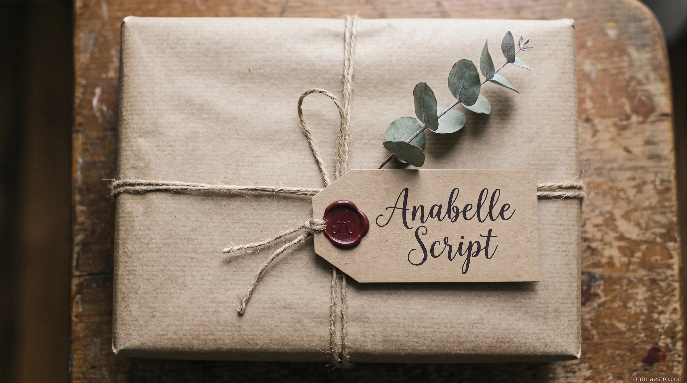 Elegant Fonts That Still Look Expensive at Small Sizes in 2026 39 Anabelle Script alternates set small on a gift tag, letters staying legible at caption size