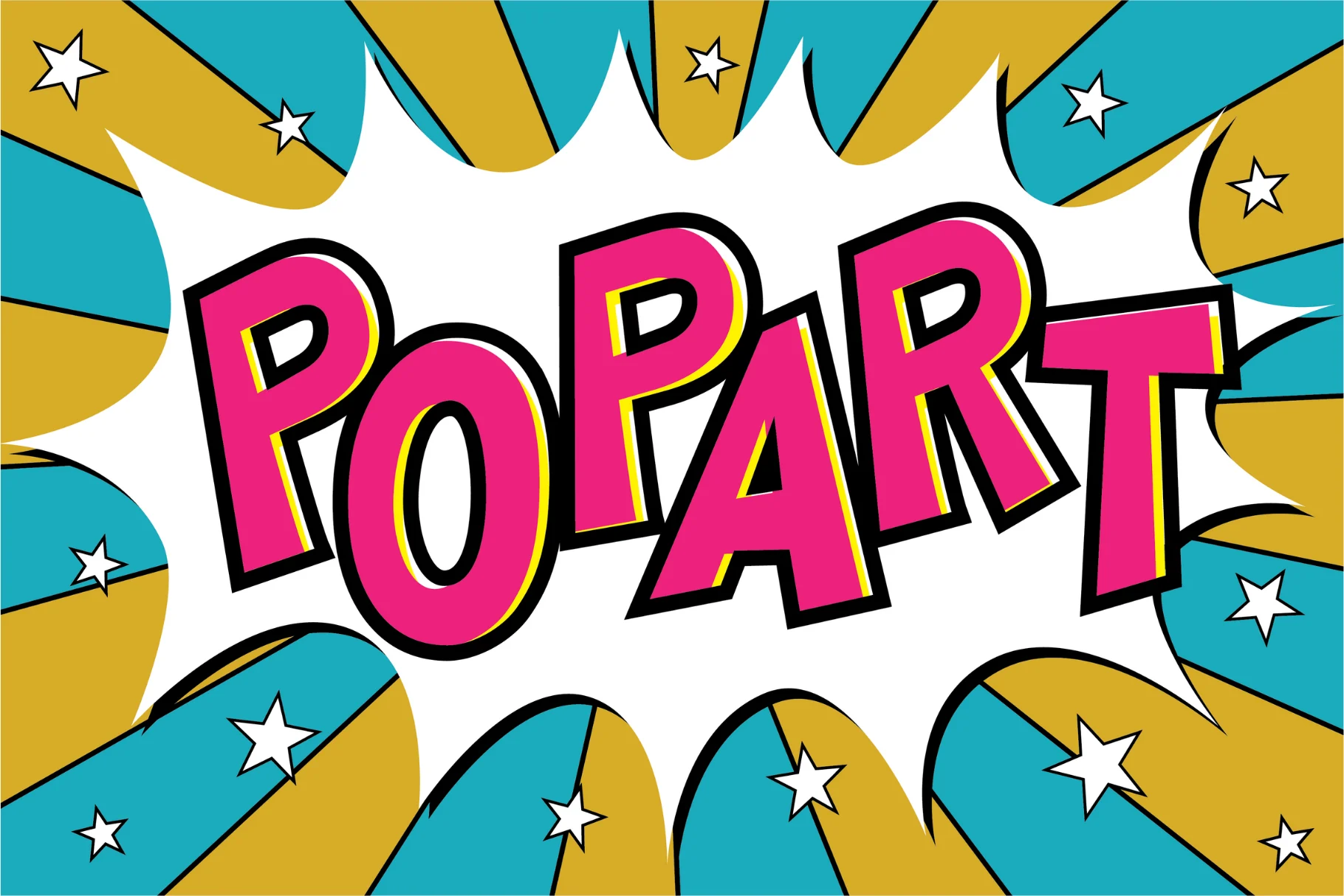 Pop Art bold Y2K display font preview
