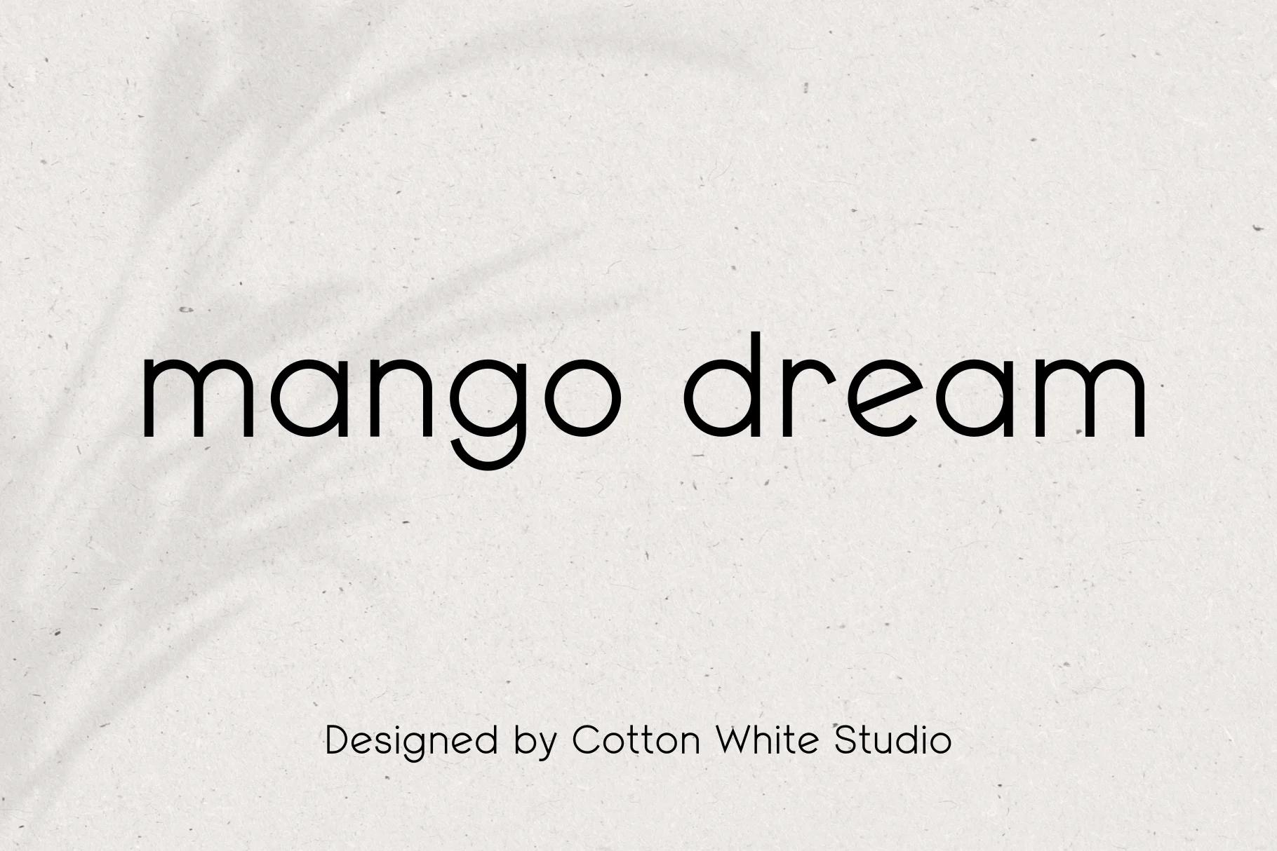 Mango Dream display font preview